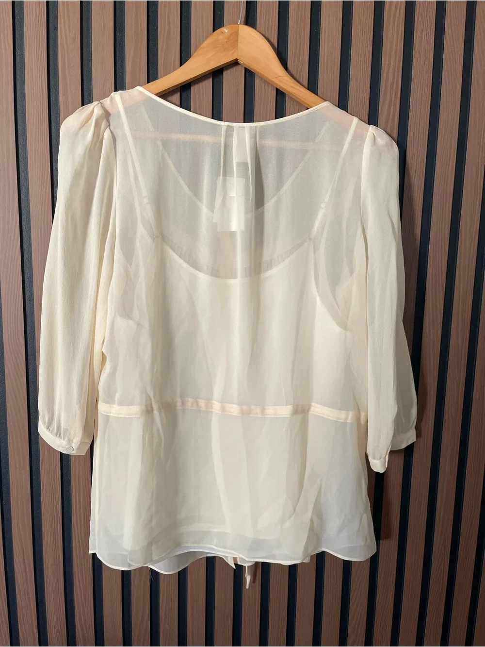 J. Crew Beatrice sheer Blouse